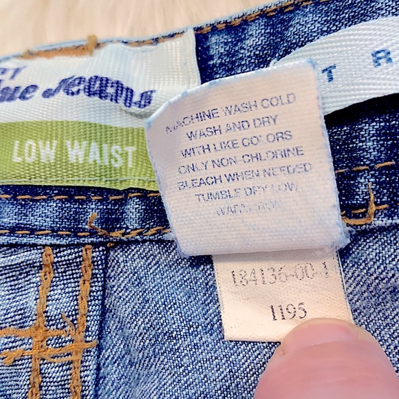 RARE Vintage 90’s *Old Navy* Sexy Booty Stretch Straight Fit •Unique Ankle Slits - Picture 12 of 16